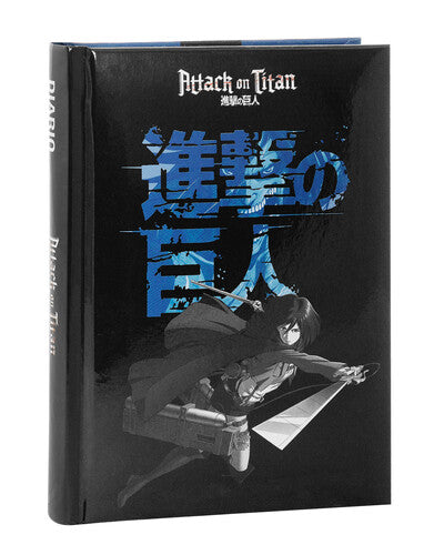 SCUOLA 72005BL DIARIO 12M MEDIUM BLU ATTACK OF TITANS