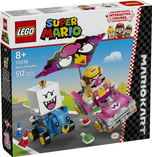 Lego Super Mario 72038 Mario kart- Wario e Re Boo