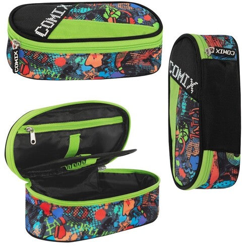 SCUOLA 72261BO ASTUCCIO OVALE COMIX BRIGHT STREET BOY