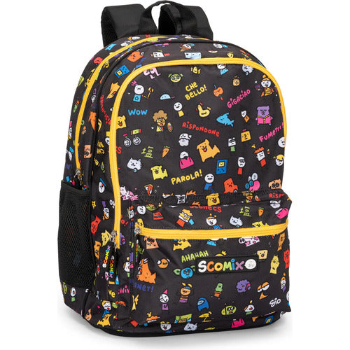 SCUOLA 72565AL ZAINO ORG.ALLOVER SCOMIX