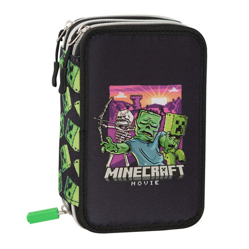 SCUOLA 73537 ASTUCCIO 3 ZIP MINECRAFT MOVIE
