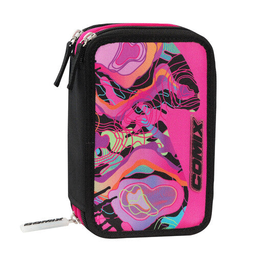 SCUOLA 74156GG ASTUCCIO 3 ZIP COMIX  WAVE GEO GIRL