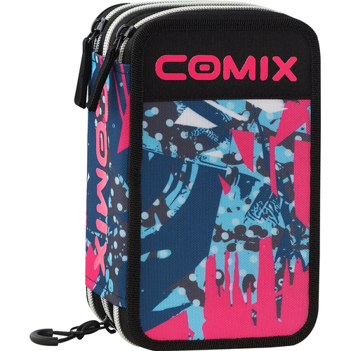 SCUOLA 75036MP ASTUCCIO 3 ZIP COMIX WBS 2.0 MIX PINK