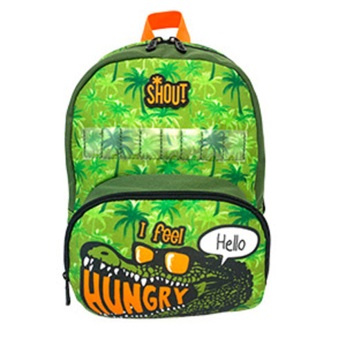 SCUOLA 75727 ZAINO KIDS TASCA TERMICA C/SEGNAM.SHOUT COCCODRILLO