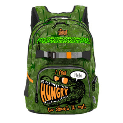 SCUOLA 75728 ZAINO H.WEIGHTER C/SUONO & LUCE SHOUT COCCODRILLO
