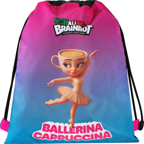 SCUOLA 75804BA ZAINO COULISSE CON TASCA BALLERINA SK IT.BRAINROT