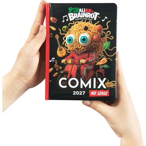 SCUOLA 75841SP DIARIO STD 13M COMIX LTD SPAGHETTI CARD SK IT.BRAINROT