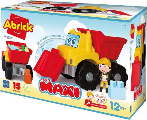 PRIMA INFANZIA 7600007817 EC MAXI ABRICK COSTRUZIONI CAMION CON RIMORCHIO