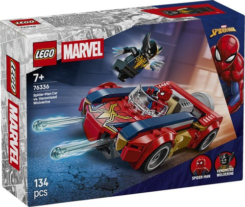 Lego Super Heroes 76336 auto Spiderman vs. Venom Wolwerine