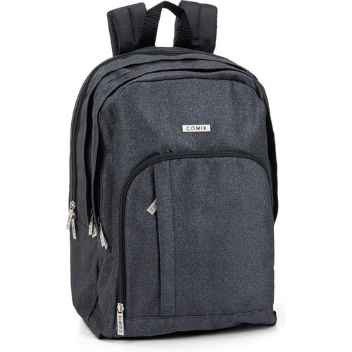 SCUOLA 76566GN ZAINO ORG.GLITTER NERO COMIX