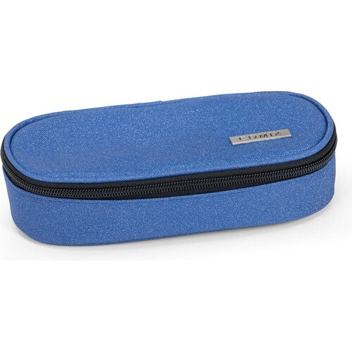 SCUOLA 76571GB ASTUCCIO OVALE ORG.GLITTER BLU COMIX