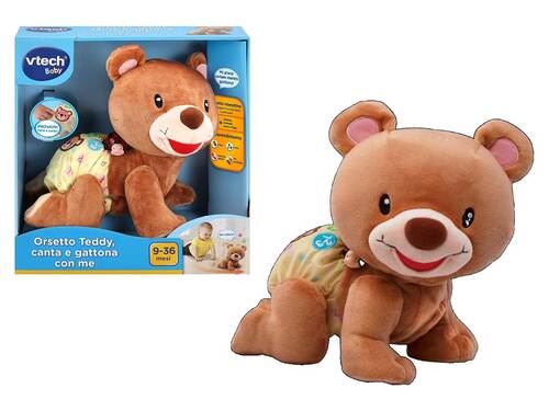 PRIMA INFANZIA 80-181107-007 L'orsetto Teddy - Canta e Gattona con me