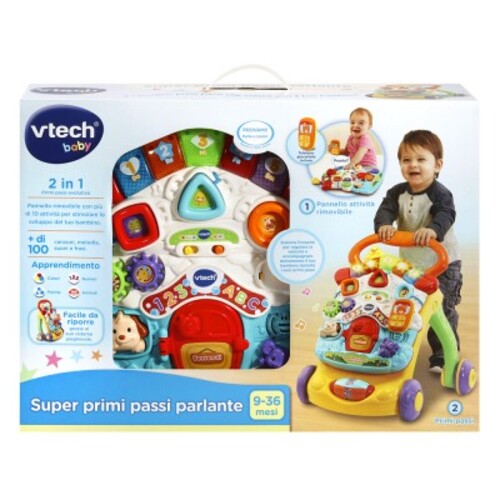 PRIMA INFANZIA 80-505607-007 SUPER PRIMI PASSI PARLANTE 2 IN 1