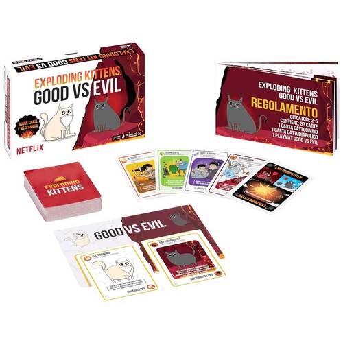 GIOCO DI SOCIETA' 8634 EXPLODING KITTENS GOOD VS EVIL