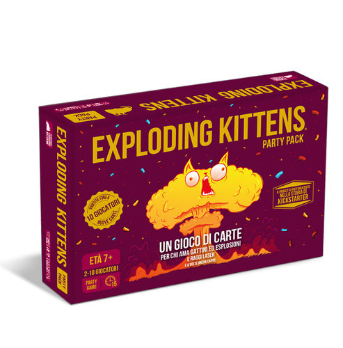 GIOCO DI SOCIETA' 8638 Exploding Kittens Party pack(new version)