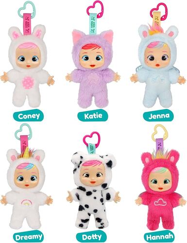 929685 BAMBOLA CRY BABIES CUTIES CON GANCIO SINGOLO - 6 VARIANTI