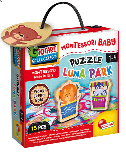 EDUCATIVO 96855 MONTESSORI BABY LEGNO PUZZLE LUNA PARK