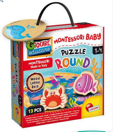EDUCATIVO 96916 MONTESSORI BABY LEGNO PUZZLE ROUND
