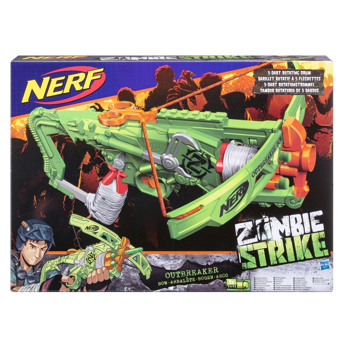 B9093EU4 NERF ZOMBIESTRIKE OUTBREAKER BOW