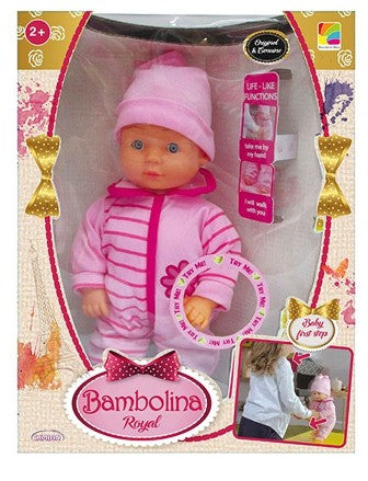 BD1377KH BAMBOLINA 33CM PRIMI PASSI CM29x38x16