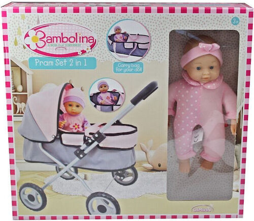 BD2113 BAMBOLINA 30CM C/CARROZZINA
