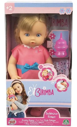 BRB00000 BAMBOLA BIRIMBA SEDERINO ROSSO