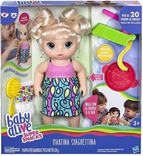 VINTAGE 2017 BAMBOLA BABY ALIVE MARTINA SPAGHETTINA
