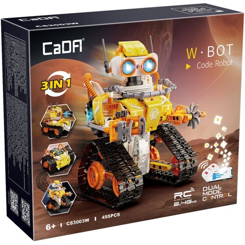 DBLC83003W Cada - W·BOT Code Robot 3in1 - 455 pcs