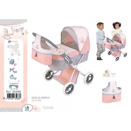 DCV85086 CARROZZINA PIEG.CON BORSA 60CM FUNNY