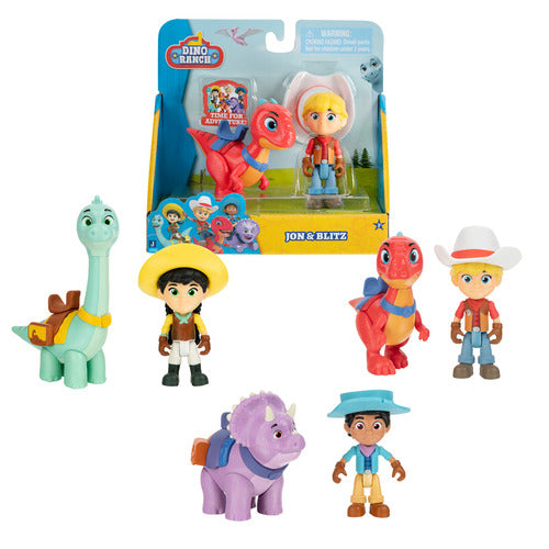 DNA00000 DINO RANCH - COPPIA PERSONAGGI SINGOLA, 3 VARIANTI