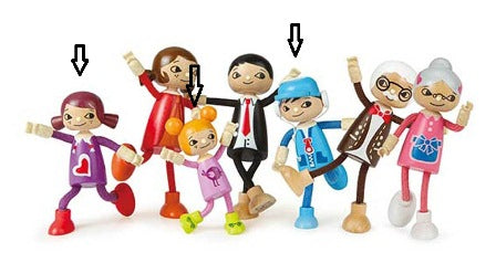 LEGNO E3523 MODERN FAMILY SOGGETTO SINGOLO INDICATO (3 VARIANTI)