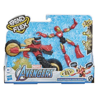 F02445L0 AVENGERS BEND AND FLEX RIDER IRON MAN