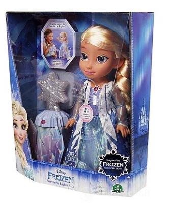 FRN35000 Frozen Bambola Elsa Luci del Nord Interattiva con Canzone