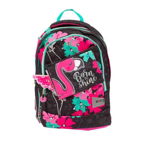 SCUOLA GG9Q2410 GOPOP ZAINO EST. ROUND FLAMINGO
