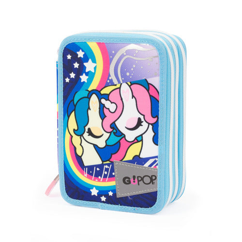 SCUOLA GG9U2110 GOPOP ASTUCCIO 3 ZIP UNICORN