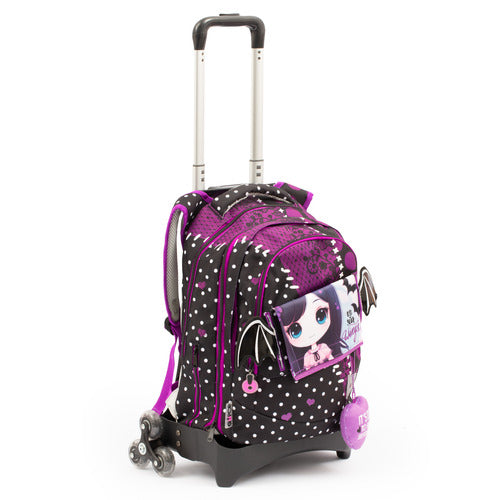 SCUOLA GG9X5310 GOPOP ZAINO TROLLEY SMART-CLICK DARK LOVE