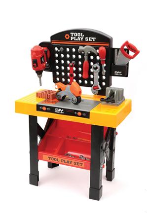GGI190066 S&R Banchetto Lavoro 30 pezzi Trapano Funzionante