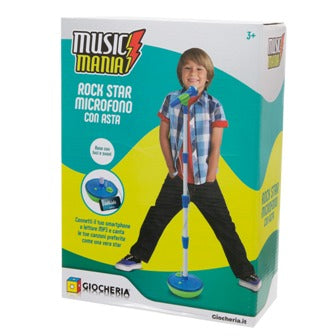 MUSICA GGI190148 MUSIC MANIA - ROCK STAR Asta con Microfono