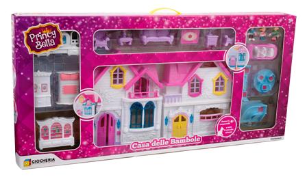 GGI190383 Casa delle Bambole con Luci e 3 Bambole incluse