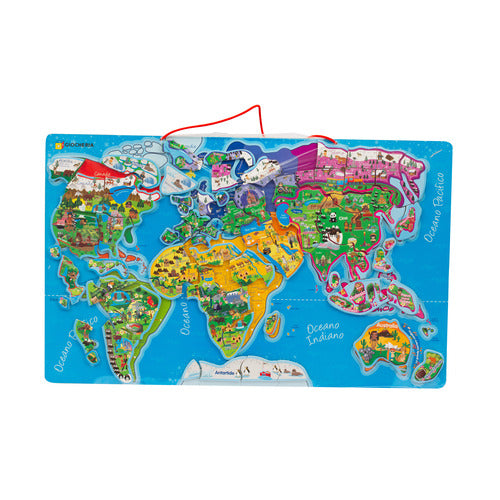DIDATTICO GGI230319 AA PUZZLE MAGNETICO MONDO