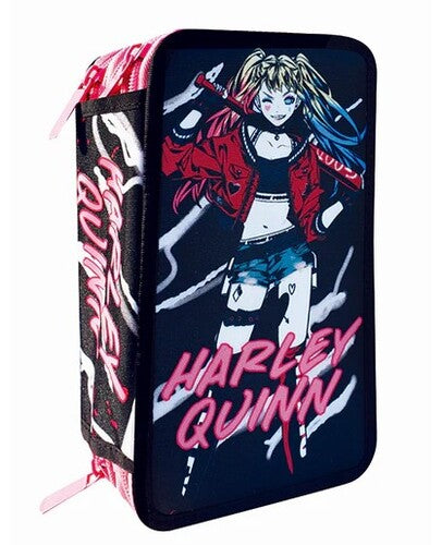 SCUOLA H612 ASTUCCIO 3 ZIP HARLEY QUINN