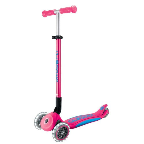 IDD439-610 Monopattino Globber - Primo Foldable Plus Light - Fuchsia-Sky Blue