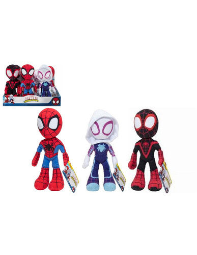 JAZ0001 Spidey & Friends Peluche 20cm singolo, 3 varianti