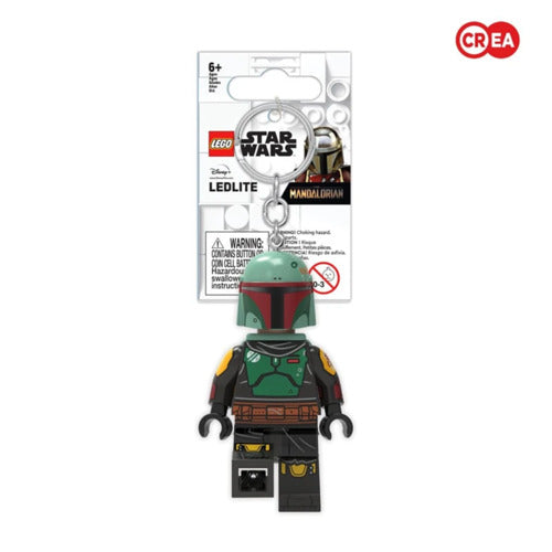 GADGET KE188 LEGO STAR WARS PORTACHIAVI LED BOBA FETT 7CM