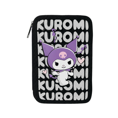 SCUOLA KU902000 KUROMI ASTUCCIO 3 ZIP