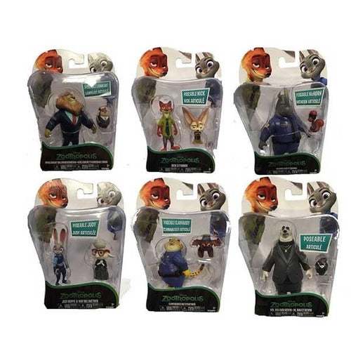 VINTAGE 2016 L70901/L70001 DISNEY ZOOTROPOLIS PACK DA 2 PERSONAGGI - 6 VARIANTI