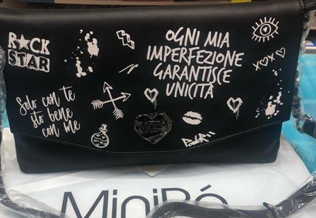 TEMPO LIBERO MAB00981-01 Pochette Graffiti Imperfezione Black Minipà