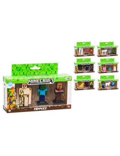 MCR175748 Minecraft 3D Pack 3 pers - 7 varianti