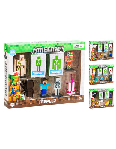 MCR175762 Minecraft 3D Pack 8 pers - 4 varianti