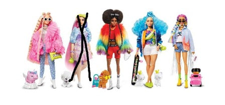 MT-GRN27 BAMBOLA BARBIE EXTRA(4 VARIANTI)